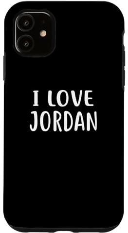 Hülle für iPhone 11 Ich liebe JORDAN T-Shirt LOVE JORDAN