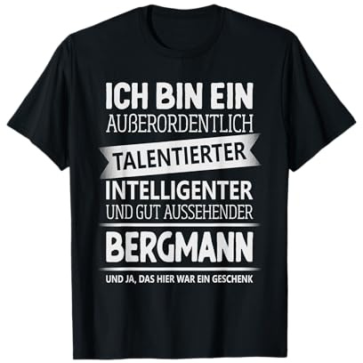 Bergbau Bergarbeiter Kumpel Bergmann T-Shirt