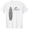 California Santa Cruz Surfer Surfbrett Rückendruck T-Shirt