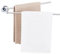 Aktines Doppel Handtuchhalter Bad Handtuchstange 40cm Handtuchständer, Zweiarmig Bad Handtuchhaltern Wandmontage Edelstahl Poliert Verchromt