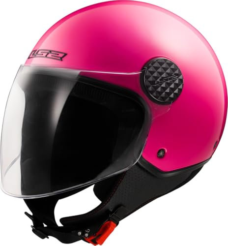 LS2, Casque Moto Jet Sphere LUX II Solid Fluo Pink, S
