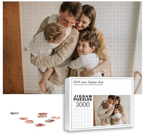 PSUNEY Individuelles Puzzle mit Foto 35/70/120/200/300/500/1000/1500/2000/3000 Teile Eigenem Bild Selbst Gestalten Personalisierbares Geschenk