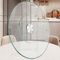Mesa giratoria de cristal Lazy Susan para comedor, plato grande y redondo, bandeja giratoria con sistema de asistencia giratoria, giro silencioso y suave (60 cm)