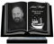 ETERNEL - Personalisierte Grabplatte Buch Boot Foto und Text anpassbar, lasergravierte Grabplatte für Hommage, Grabstein, Toten, Trauer, Beerdigungen