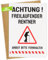 WenmthG Witzige Glückwunschkarte zum Ruhestand mit Umschlag - ARBEIT BITTE FERNHALTEN - Rente Karte - Abschiedskarte Kollegen - Abschiedsgeschenk Kollegen - Karte zum Abschied Kollege