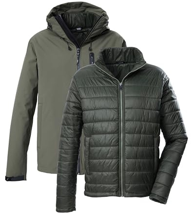 Killtec Herren Kow 95 Mn Jckt Outdoorjacke/3 in 1 Funktionsjacke mit Kapuze und einzippbarer Steppjacke