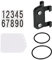 Gralara Bike Number Plate Holder with Bands for Rear Rack Cycling, Non Round Tube