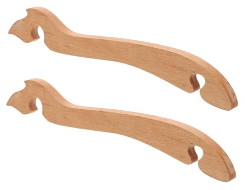GRIRIW Oven Rack Puller Tool 2 Pack Long Handle Oven Push Pull Tool for Hot Racks Air Fryer Rack Puller Toaster Prevent Scalding Kitchen Accessory for Home Baking