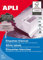 APLI 1783 Box 500 Blätter Etiketten polyvalent 70 x 37 mm, weiß