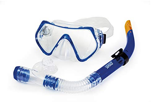 Zoggs Schnorchel und Maske Reef Explorer PVC Bag Set, Blue, 14 Years+