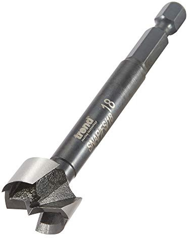 Trend 18mm Forstner Bit for Softwood and Hardwood, Quick Release | Ideal For Accurate Drilling In Softwood And Hardwood Using Trend Quick Release Systems, SNAP/FS/18