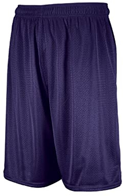 Russell Athletic Men's 9 Inch Mesh Short, Purple, 3X-Large