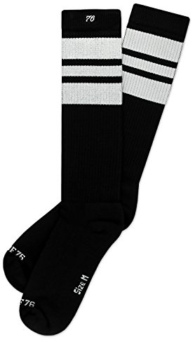 Spirit of 76 Herren & Damen Hohe Retro Socken mit Streifen