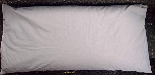 Dinkelkissen 40 x 80cm mit Reißverschluss *halbes Kopfkissen*