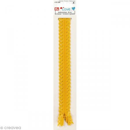 Prym 418208 Prym Love Reißverschluss S11 Deko 20cm sonnengelb