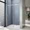 115x195 cm Porta Doccia Per Nicchia Anta Scorrevole Ingresso Laterale in Vetro 8 mm Temperato Trasparente Anticalcare Telai In Alluminio Cromato Lucido