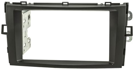 tomzz Audio 2455-087 Doppel DIN Radioblende kompatibel mit Toyota Verso ab 2009 schwarz
