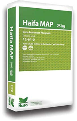 HAIFA Map Fosfato Monoammonico concime fogliare e per fertirrigazione 12-61-0 Sacco 25 kg