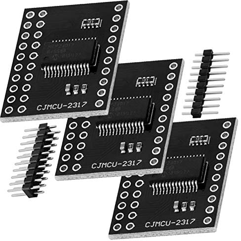 AZDelivery 3 x MCP23017 Port Expander 16-Bit-I/O Bidirektional Expander mit I2C Serieller Schnittstelle kompatibel mit Arduino inklusive E-Book!