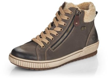 Remonte Women Lace-Up Shoes D0770, Ladies Comfort Shoes,Removable Insole,Water Repellent,remonteTEX,Flexible,Comfort Width,Winter,grau Kombi,38 EU / 5 UK