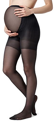 Be Mammy Collant Lingerie de Maternité Femme 40 DEN BE-1119 (Noir, M)