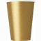 Unique- Gobelets en Carton Couleur Or-Paquet de 14, 82153, Gold, Pack of 14