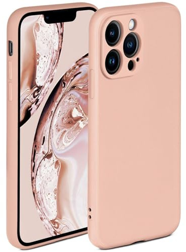 ONEFLOW Soft Case für iPhone 13 Pro Hülle aus Silikon mit Kameraschutz, Silikonhülle mit erhöhtem Schutz fürs Display, Backcover Schutzhülle, weiche Handyhülle, Rosa