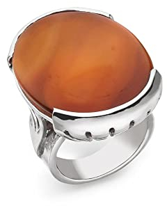 Karneol Ring Goldschmiedearbeit aus Deutschland (Sterling Silber 925) mit Wert-Expertise