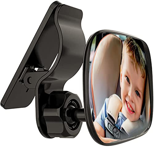 Baby Car Mirror - Adjustable Wide Angle Rearview for Infant Toddler Backseat Safety