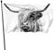 KJHBVND Gartenflagge, Porträt einer Highland-Kuh-Flagge, Polyester mit 2 Messingösen, Banner, lebendige Farben und lichtbeständig, Hofflagge, Outdoor-Hof, Dekoration, Flaggen, 90 x 150 cm