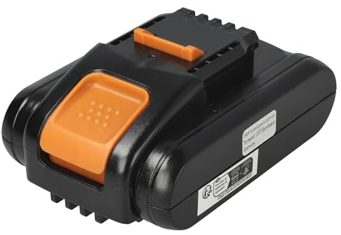 EXTENSILO Battery compatible with Worx WG175, WG175.1, WG180, WG251E, WG184E, WG255E, WG251, WG251.5 Power Tools (2500 mAh, Li-Ion, 20 V)