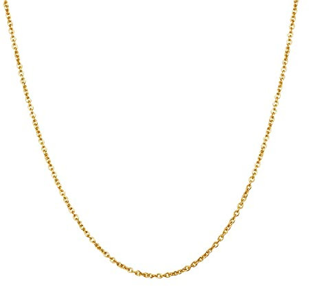 Epinki Catena Dorata 45 CM, Catena di Cavi 2MM Oro Collana in Acciaio Inossidabile per Donna
