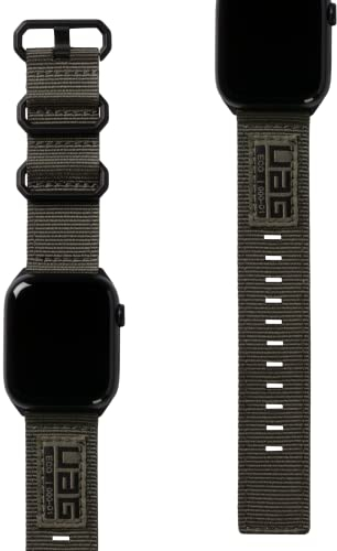 URBAN ARMOR GEAR UAG Compatible with Apple Watch Band 49/46/45/44mm for iWatch Series Ultra 2/Ultra/4-10/SE 2/SE Nato Eco Foliage Green (New Edition) High Strength Nylon Sport Adjustable Watch Strap