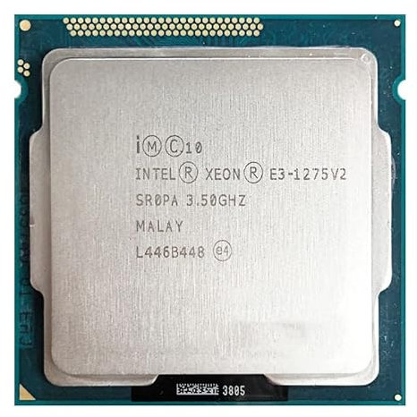 Hegem Intel Xeon E3-1275V2 E3 1275 V2 Procesador de CPU de Cuatro núcleos a 3,5 GHz 8M 77W LGA 1155 SIN Ventilador