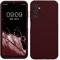 kwmobile Handyhülle kompatibel mit Samsung Galaxy A14 5G Hülle - gummierte Handy Case aus Silikon in Bordeaux Violett