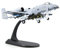 HANGOU 1/100 A-10 Thunderbolt Warthog Fighter Jet Plane Model Alloy Diecast Model Aircraft for Gift or Collection Model