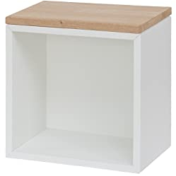 HORST Deckplatte für Eket Regal - Elegante Massivholzplatte für I K E A Schrank - Perfekte Passform - FSC-Zertifiziert - Eiche, 35 x 25 cm