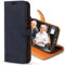 Snakehive Leather Wallet for iPhone 15 Plus || Real Leather Wallet Phone Case || Genuine Leather with Viewing Stand & 3 Card Holder || Flip Folio Cover with Card Slot (Navy)