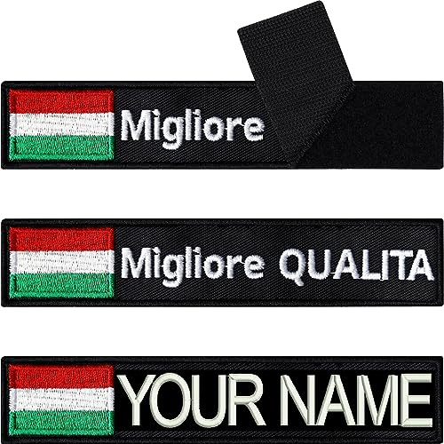 Ungarn Fahne Klett Patch selbst gestalten | personalisiertes Namensschild für Bekleidung | Aufbügler oder Patch Klett für Uniform, Rennanzug Sportbekleidung mit Ungarische Flagge 125x25mm