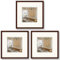 walther design BP313N Peppers Bilderrahmen, Holz, 13 x 13 cm, nussbaum (Packung mit 3)