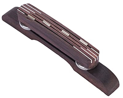 Natudeco Mandoline-Brücke, Holz-Mandoline-Saitenbrücke, Palisander-Mandoline-Brücke, Mandoline-Ersatzbrücke, Mandoline-Hardware, Mandoline-Zubehör