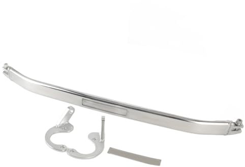 Brilluxa Barra duomi anteriore superiore in alluminio argento - Barra duomi anteriore superiore per torre per Honda Civic EG EK 92-00, Del Sol 93-97, Integra DC2 94-02 Auto