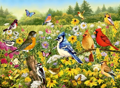 Ravensburger Puzzle 12000336 - Vogelwiese - 500 Teile Puzzle für Erwachsene und Kinder ab 12 Jahren, Tier-Puzzle