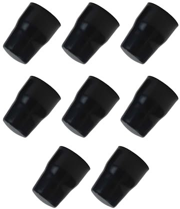 SUL Radiator Valve Cap, Universal Radiator Valve Caps Replacement Push-Fit Black Plastic Radiator Cap (2)