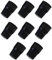 SUL Radiator Valve Cap, Universal Radiator Valve Caps Replacement Push-Fit Black Plastic Radiator Cap (2)