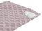 Encasa XO Tapis de Repassage 120x70 cm avec Rembourrage de 3mm & Repose-Fer Silicone pour Le Repassage à la Vapeur sur la Table ou Le lit-Couverture résistante à la Chaleur- Carreaux Mauves