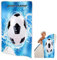 SHROUDEX Personalisiert Fußball Strandtuch Mit Namen, Personalisiertes Fußball Handtuch Mit Namen Mikrofaser Badetuch Fußball Für Kinder Jungen (1,70 x 140 cm)