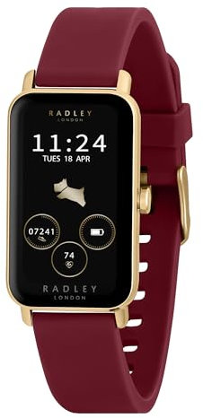 RADLEY Series 21 Womens Smart Watch with Cranberry Red Lozenge Silicone Strap RYS21-2148