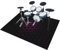 180 x 160 cm Drum Rug Schallschutz Schlagzeugteppich, Music Carpet Innen und Außen, Drum Teppich für Studio, Wohnung, Trommelteppich mit Rutschfester Unterseite für Akustik Elektrisches Schlagzeug