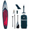 Generisch Gladiator Pro 12'6S x 30 SUP Board Set 2024 – rot I Sportliches Tourenboard I Double Layer Fusion I Hybrid Carbon Paddel I Bravo Doppelhubpumpe I Rolltasche